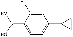 (2-氯-4-环丙基苯基)硼酸 结构式