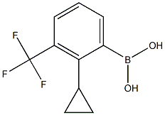 3-Trifluoromethyl-2-cyclopropylphenylboronic acid 结构式