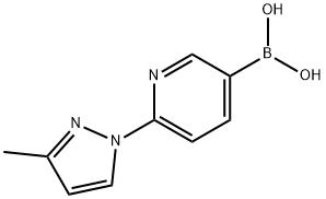 2-(3-Methyl-1H-pyrazol-1-yl)pyridine-5-boronic acid 结构式