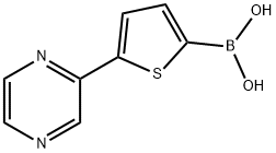 5-(Pyrazin-2-yl)thiophene-2-boronic acid 结构式