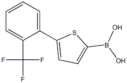 5-(2-Trifluoromethylphenyl)thiophene-2-boronic acid 结构式