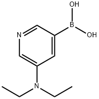 5-(Diethylamino)pyridine-3-boronic acid 结构式