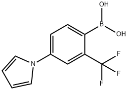 2-Trifluoromethyl-4-(1H-pyrrol-1-yl)phenylboronic acid 结构式