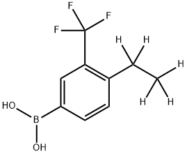 3-Trifluoromethyl-4-(ethyl-d5)-phenylboronic acid 结构式