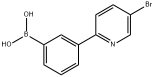 3-(5-Bromopyridin-2-yl)phenylboronic acid 结构式