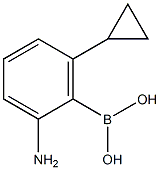 2-Amino-6-cyclopropylphenylboronic acid 结构式