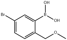 3-Bromo-6-(methoxymethyl)phenylboronic acid 结构式