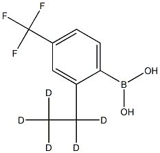 4-Trifluoromethyl-2-(ethyl-d5)-phenylboronic acid 结构式