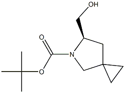 tert-butyl (R)-6-(hydroxymethyl)-5-azaspiro[2.4]heptane-5-carboxylate 结构式
