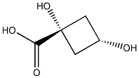 CIS-1,3-二羟基环丁烷甲酸 结构式