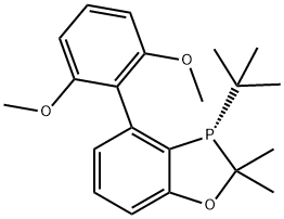 (S)-3-(叔丁基)-4-(2,6-二甲氧基苯基)-2,2-二甲基-2,3-二氢苯并[D][1,3]氧杂磷杂环戊烯 结构式