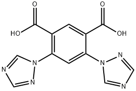 4,6-二(1H-1,2,4-三唑-1-基)间苯二甲酸 结构式