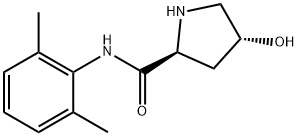 (2S,4R)-N-(2,6-二甲基苯基)-4-羟基吡咯烷-2-甲酰胺 结构式