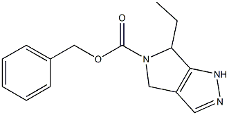 苄基-6-乙基-4,6-二氢吡咯并[3,4-C]吡唑-5(1H)-羧酸盐 结构式