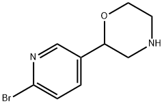 2-(6-bromopyridin-3-yl)morpholine 结构式