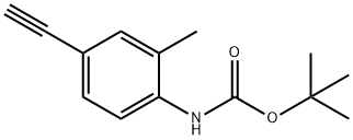 tert-butyl (4-ethynyl-2-methylphenyl)carbamate 结构式