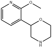 2-(2-methoxypyridin-3-yl)morpholine 结构式