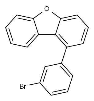 1-(3-溴苯基)二苯并[B,D]呋喃 结构式