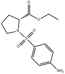 1-[(4-Aminophenyl)sulfonyl]-D-proline ethyl ester 结构式