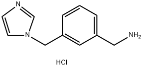 {3-[(1H-咪唑-1-基)甲基]苯基}甲胺二盐酸 结构式