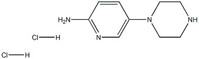 5-(哌嗪-1-基)吡啶-2-胺二盐酸 结构式