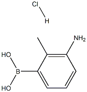 (3-氨基-2-甲基苯基)硼酸盐酸盐 结构式