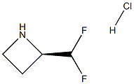 (R)-2-(二氟甲基)氮杂环丁烷盐酸盐 结构式