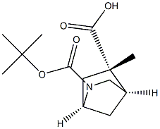 2-tert-butyl 5-methyl (1S,4R,5S)-2-azabicyclo[2.2.1]heptane-2,5-dicarboxylate 结构式