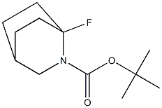 tert-butyl 1-fluoro-2-azabicyclo[2.2.2]octane-2-carboxylate 结构式