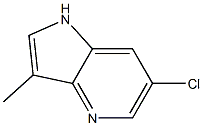 6-chloro-3-methyl-1H-pyrrolo[3,2-b]pyridine 结构式