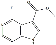 methyl 4-fluoro-1H-pyrrolo[3,2-c]pyridine-3-carboxylate 结构式