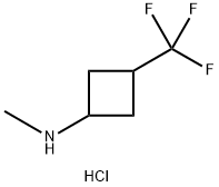 N-甲基-3-(三氟甲基)环丁胺盐酸盐 结构式