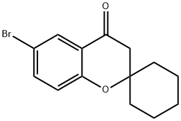 6-溴螺[苯并二氢吡喃-2,1'-环己烷] -4-酮 结构式
