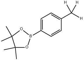 4,4,5,5-四甲基-2-(对甲苯基)-1,3,2-二氧硼烷-D3 结构式