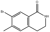 7-溴-6-甲基-3,4-二氢异喹啉-1(2H)-酮 结构式