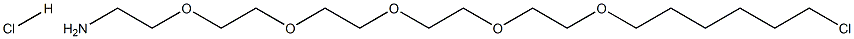 21-Chloro-3,6,9,12,15-pentaoxahenicosan-1-amine hydrochloride 结构式