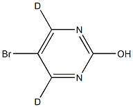 5-bromopyrimidin-4,6-d2-2-ol 结构式