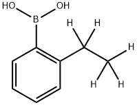 (2-(ethyl-d5)phenyl)boronic acid 结构式