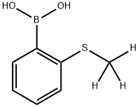 (2-((methyl-d3)thio)phenyl)boronic acid 结构式
