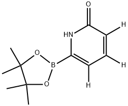 6-(4,4,5,5-tetramethyl-1,3,2-dioxaborolan-2-yl)pyridin-2(1H)-one-3,4,5-d3 结构式