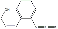 2-(cis-3-hydroxyprop-1-enyl)phenyl isothiocyanate 结构式