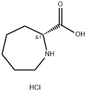 (R)-azepane-2-carboxylic acid hydrochloride 结构式