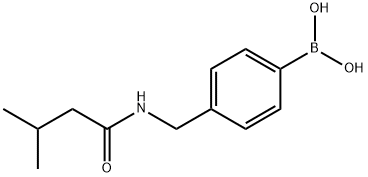 4-(2-甲基丁酰胺基)甲基苯硼酸 结构式