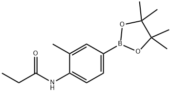 3-甲基-4-(乙酰氨基)苯硼酸频哪醇酯 结构式