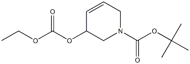 tert-Butyl 3-((ethoxycarbonyl)oxy)-3,6-dihydropyridine-1(2H)-carboxylate 结构式