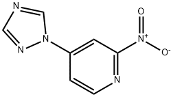 2-nitro-4-(1H-1,2,4-triazol-1-yl)pyridine 结构式