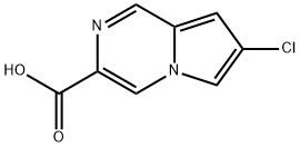 7-氯吡咯并[1,2-A]吡嗪-3-羧酸 结构式