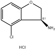 (S)-4-chloro-2,3-dihydrobenzofuran-3-amine hydrochloride 结构式
