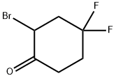 2-bromo-4,4-difluorocyclohexan-1-one 结构式