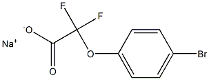 钠 2-(4-溴苯氧基)-2,2-二氟醋酸盐 结构式